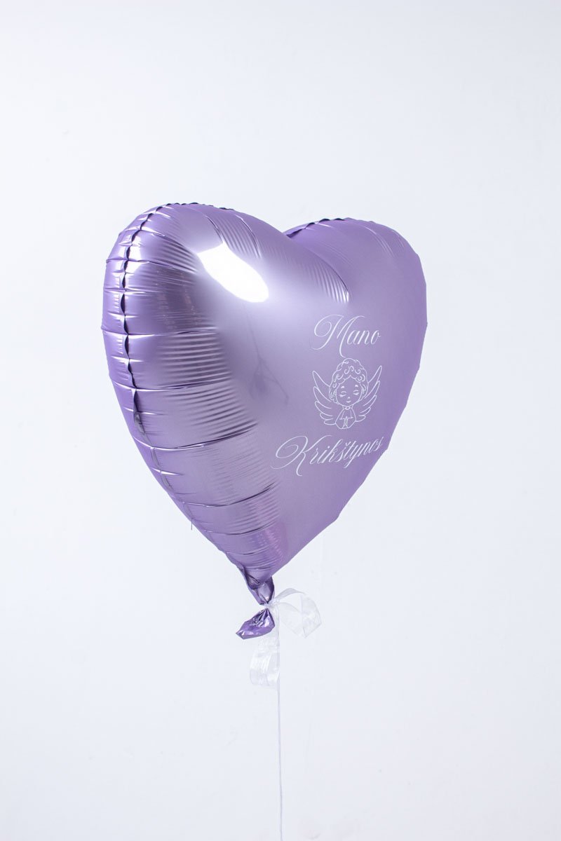 Violetinis helio balionas - Mano krikštynos
