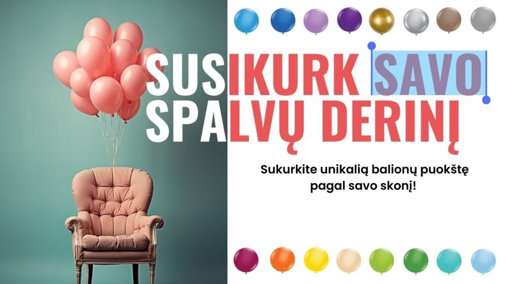Susikurk savo spalvų derinį