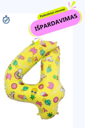 Balionas skaičius keturi